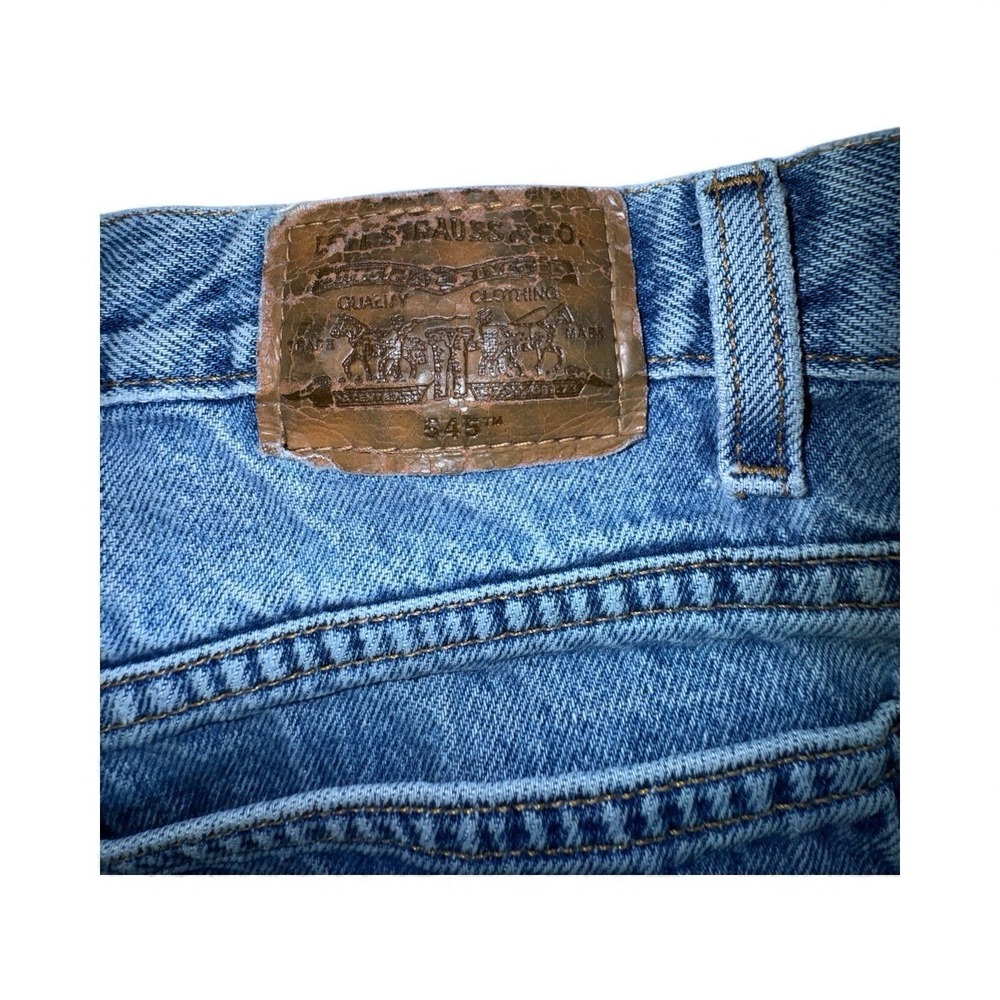 Vintage Levis 545 Brown Tab 2001 Lightwash Denim Jeans Mens 38x34